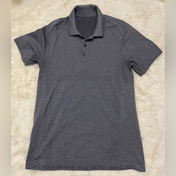 Lululemon Polo Shirt, Dark Gray, Men’s Medium - Picture 1 of 8
